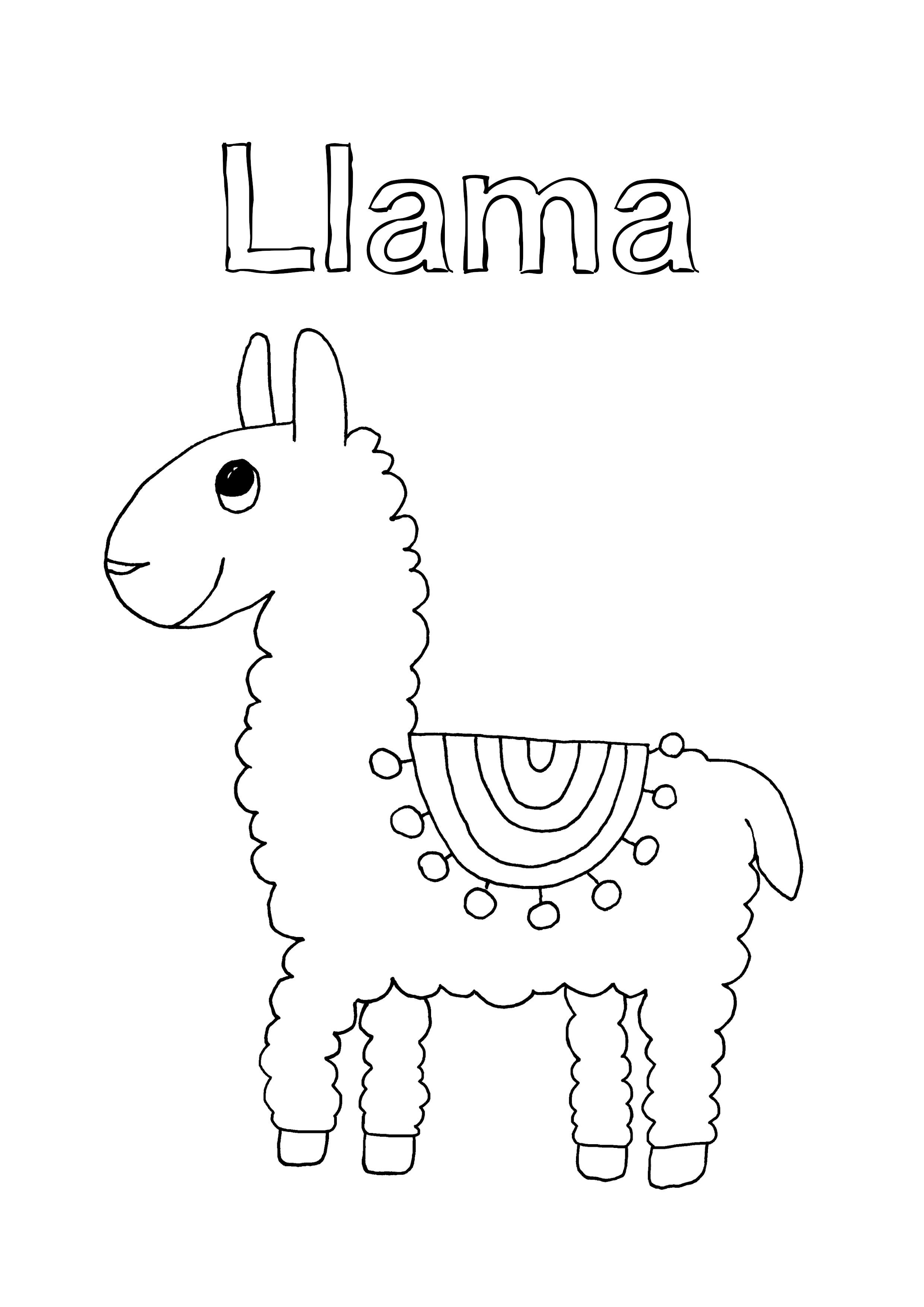 77 Cute Coloring Pages Llama  Latest HD